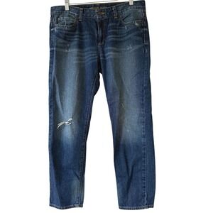 Michael Kors‎ Boyfriend Jeans Distressed Medium Wash Blue Sz 8